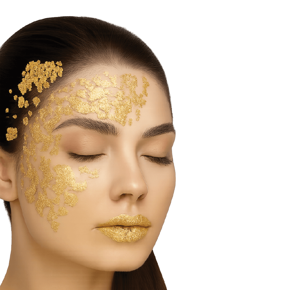CNC Aesthetic World Lip Mask – 2 gold hydrogel patches to moisturize and rejuvenate the lips.