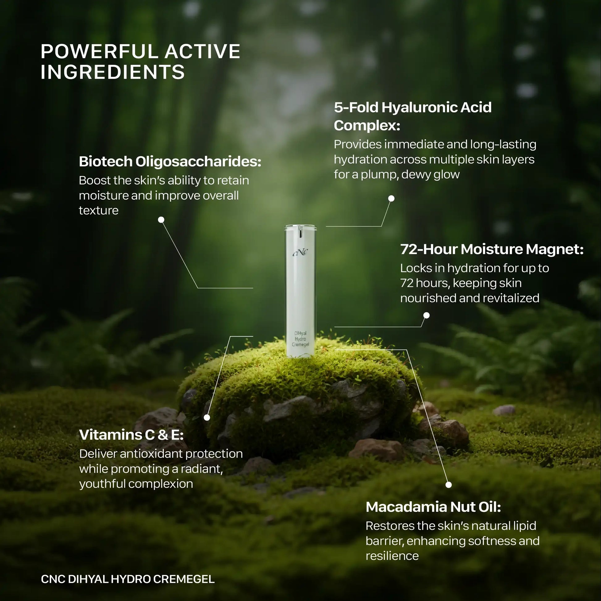 CNC Classic PLUS DiHyal Hydro Cremegel 50ml, Face Moisturizers