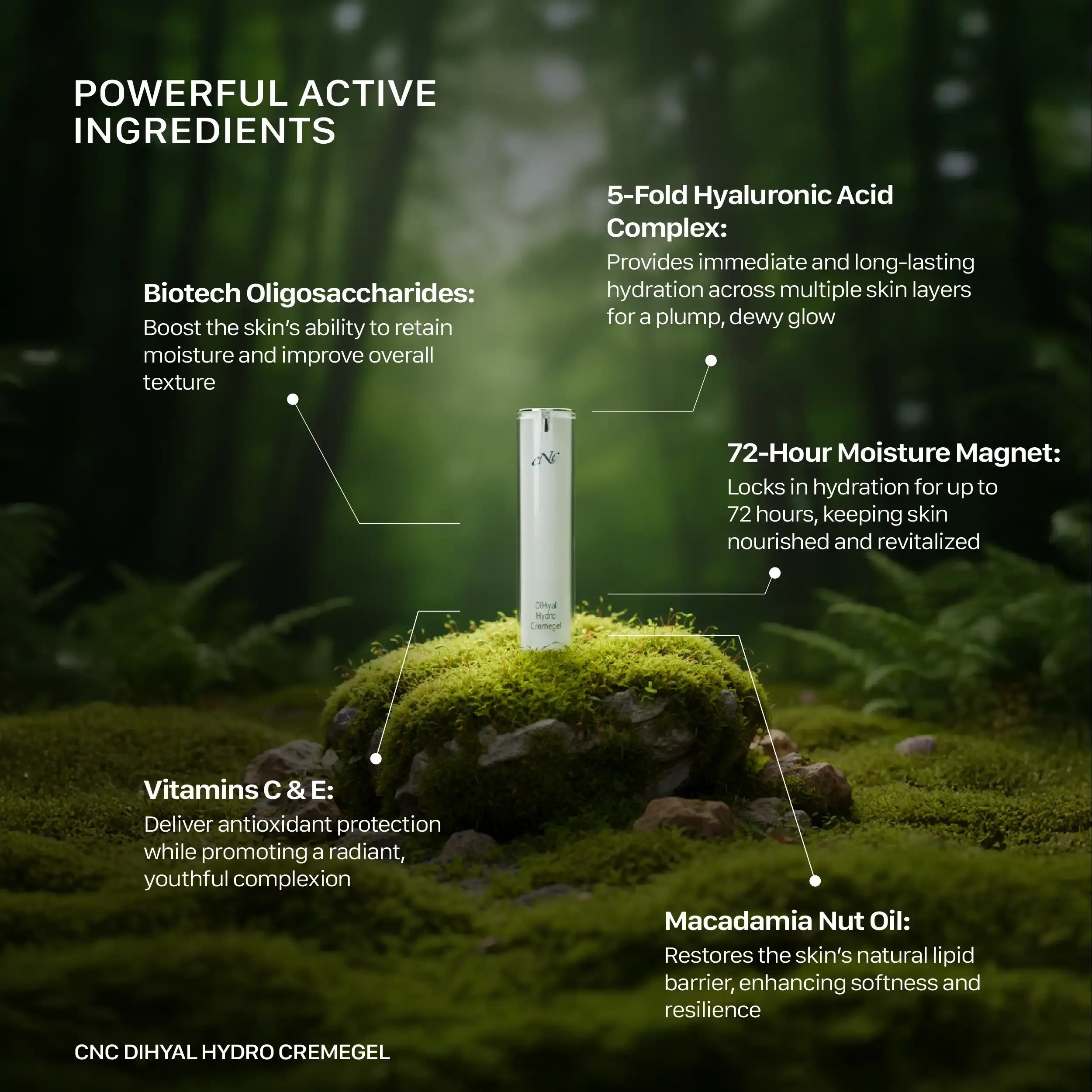 CNC Classic PLUS DiHyal Hydro Cremegel 50ml, Face Moisturizers