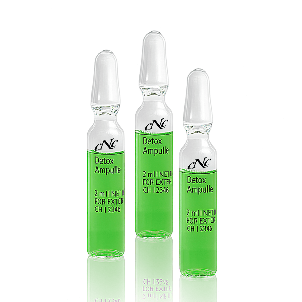 CNC Detox Ampoule 10x2ml – purifying skincare ampoules that detoxify, refine pores, and restore a fresh, clear complexion.