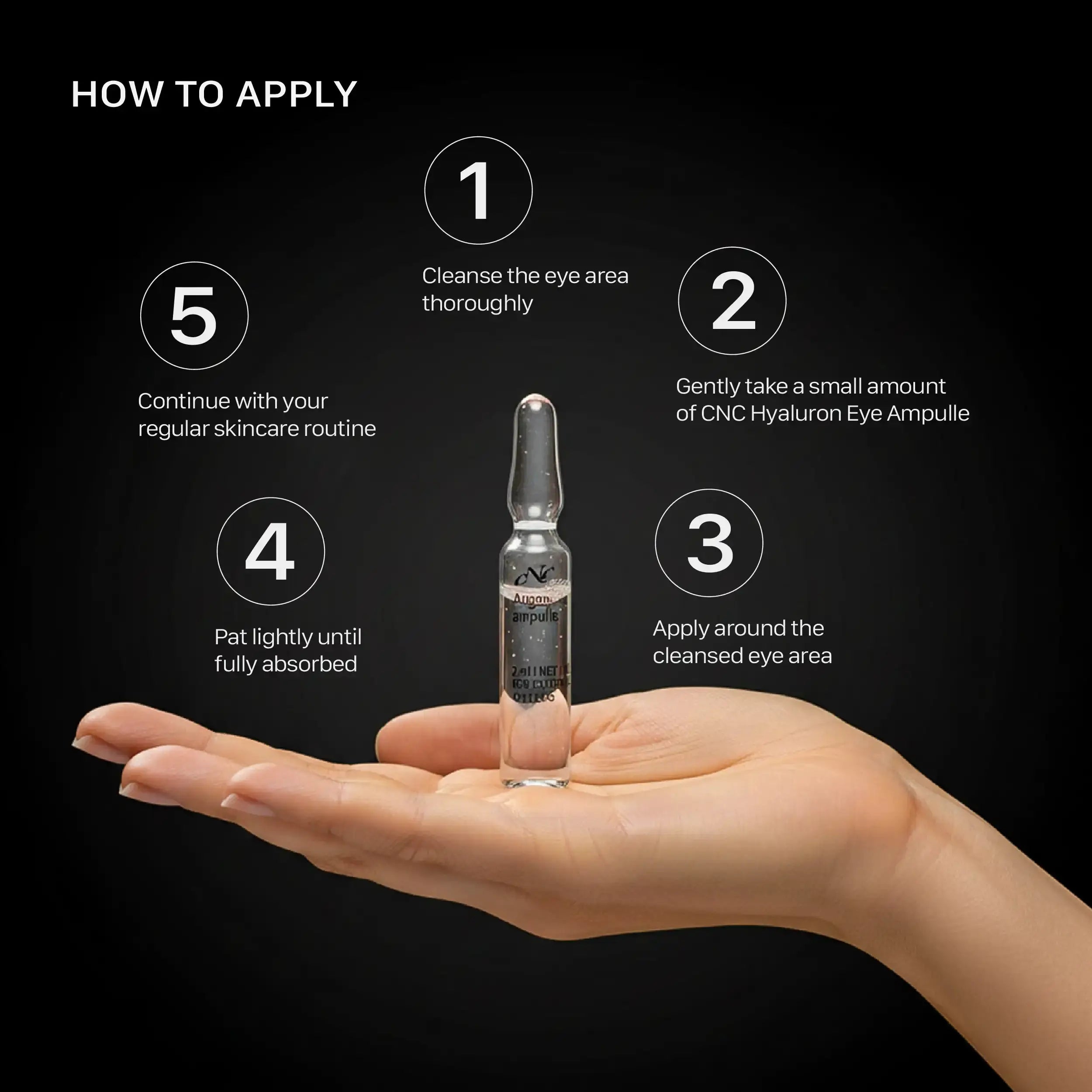 CNC Hyaluron Augenampulle 10x2ml – Hydration Boost