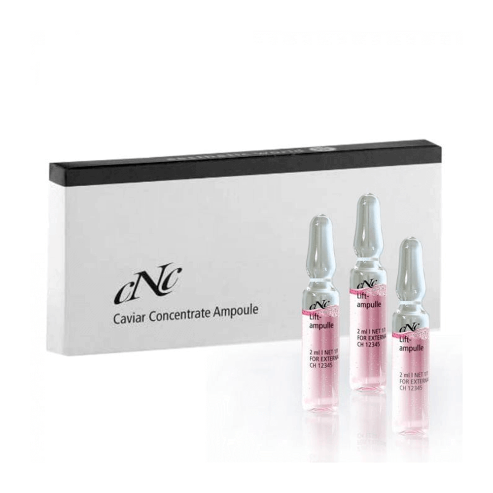 CNC Lift & Glow Ampoules 10x2ml – concentrated hyaluronic acid treatment for instant plumping and visible skin smoothing.