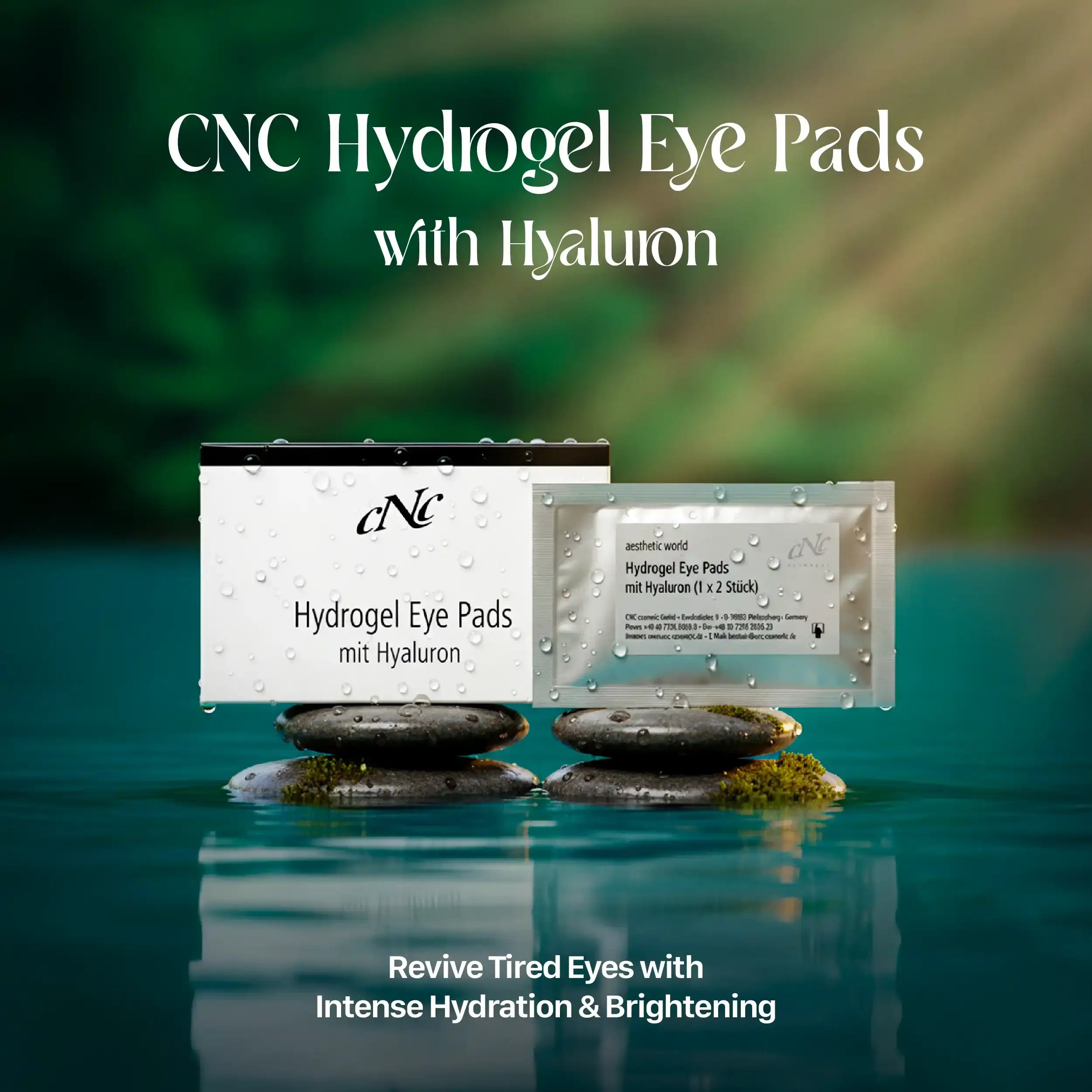 CNC Hydrogel Eye Pads with Hyaluron - 9 Pairs