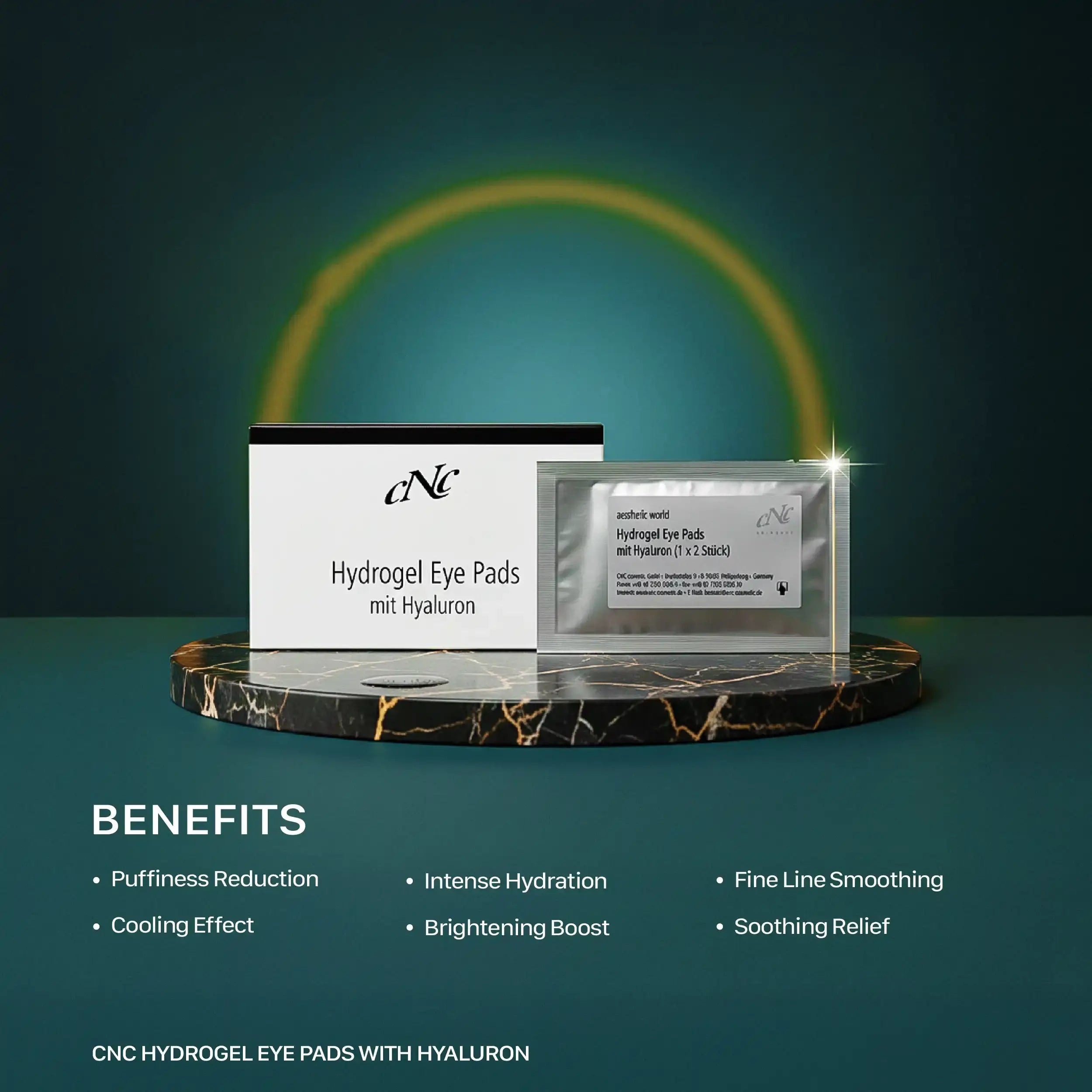 CNC Hydrogel Eye Pads with Hyaluron - 9 Pairs