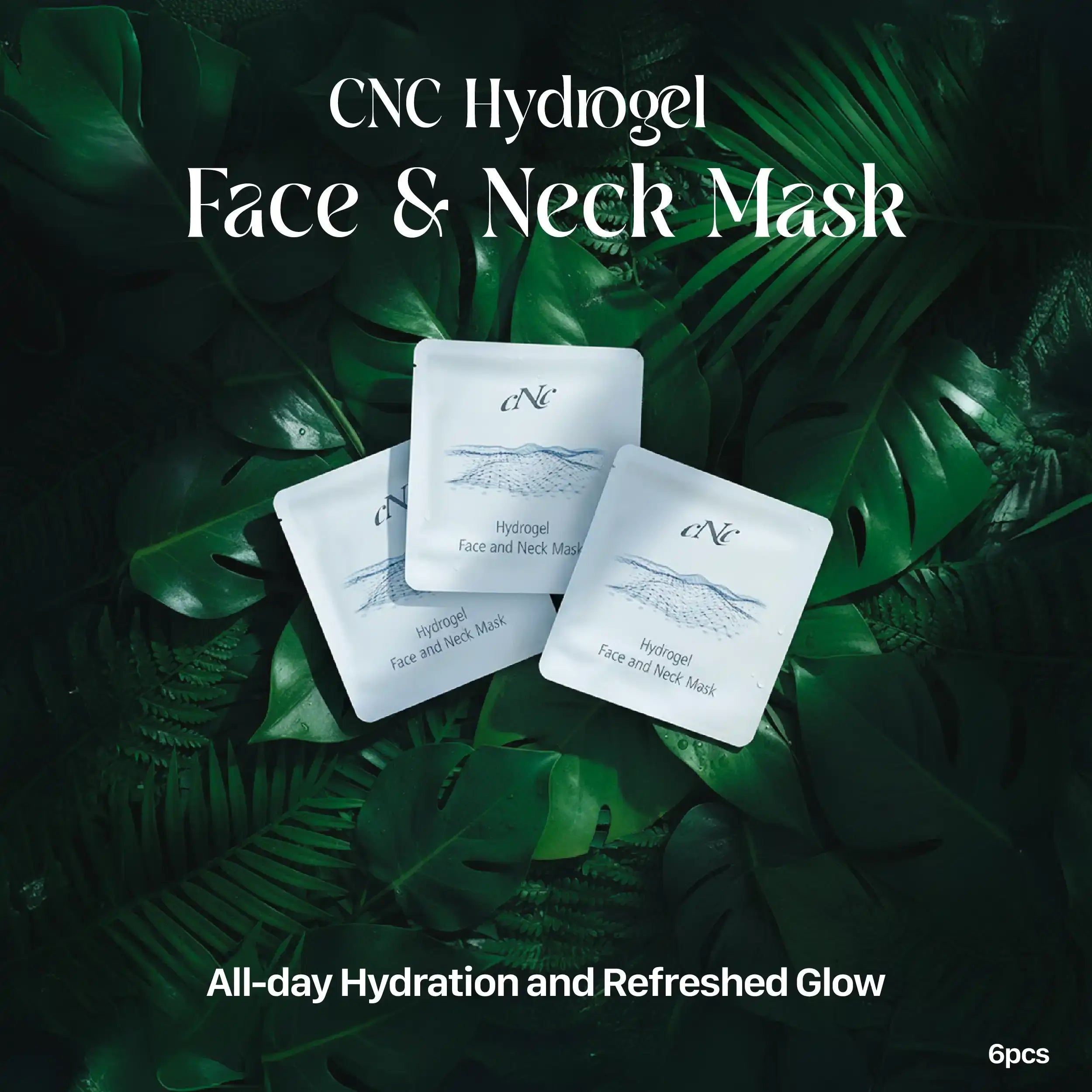 CNC Hydrogel Face & Neck Mask – Lift & Hydrate (6pcs)
