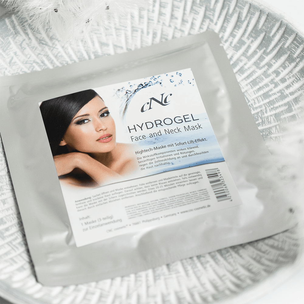 CNC Hydrogel Mask 6-Pack – intensive face and neck treatment for deep hydration and visible skin tightening.
