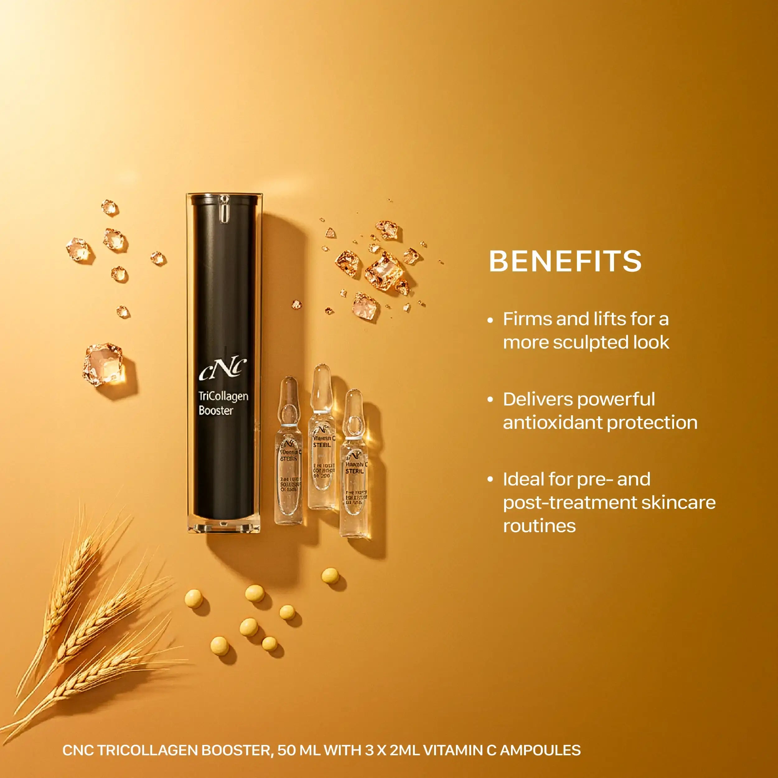 CNC TriCollagen Booster 50ml + 3x2ml Vitamin C Serum