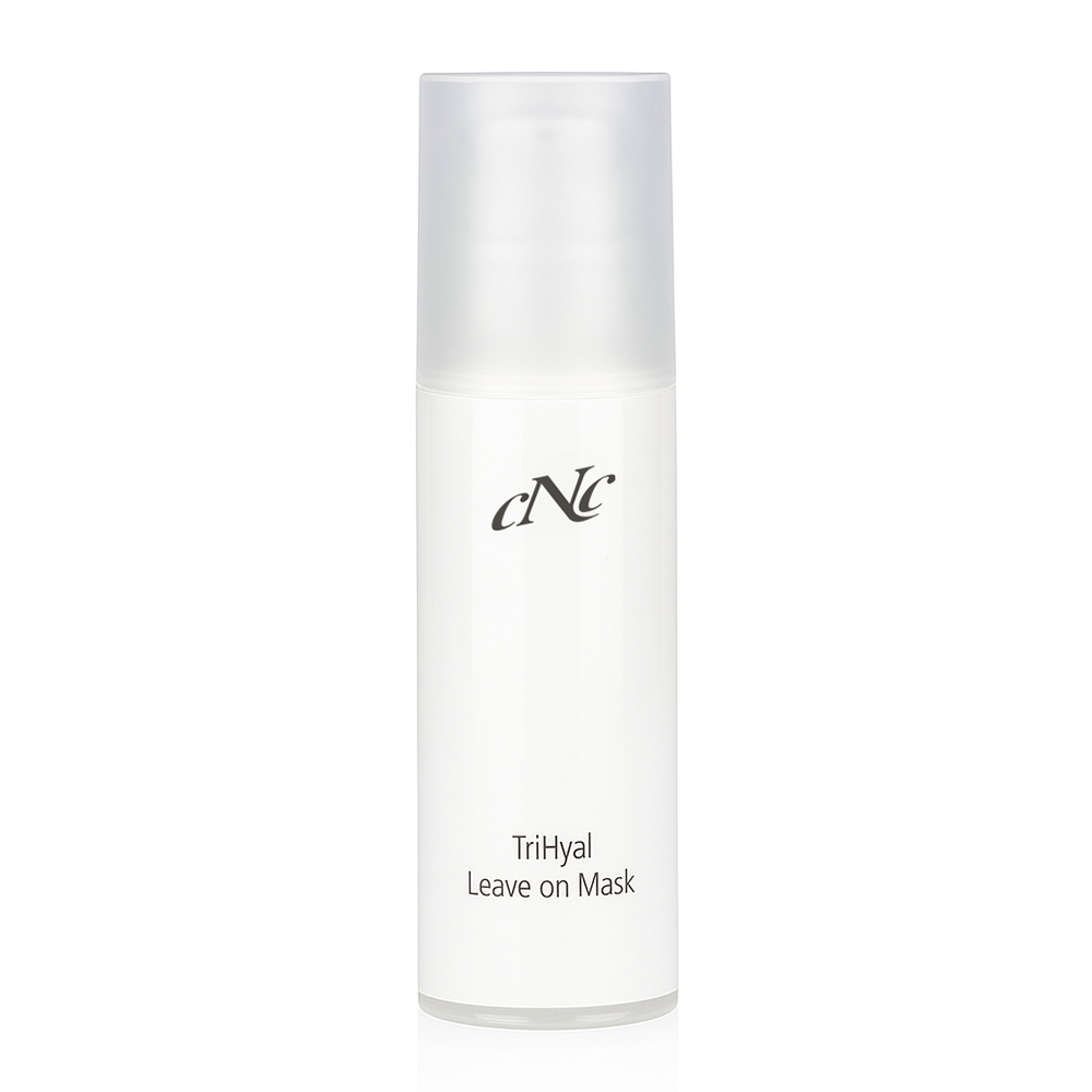 CNC TriHyal Age Resist Leave-on Mask 150ml – intensive anti-aging treatment mask in a white tube, designed to hydrate, firm, and smooth the skin overnight.