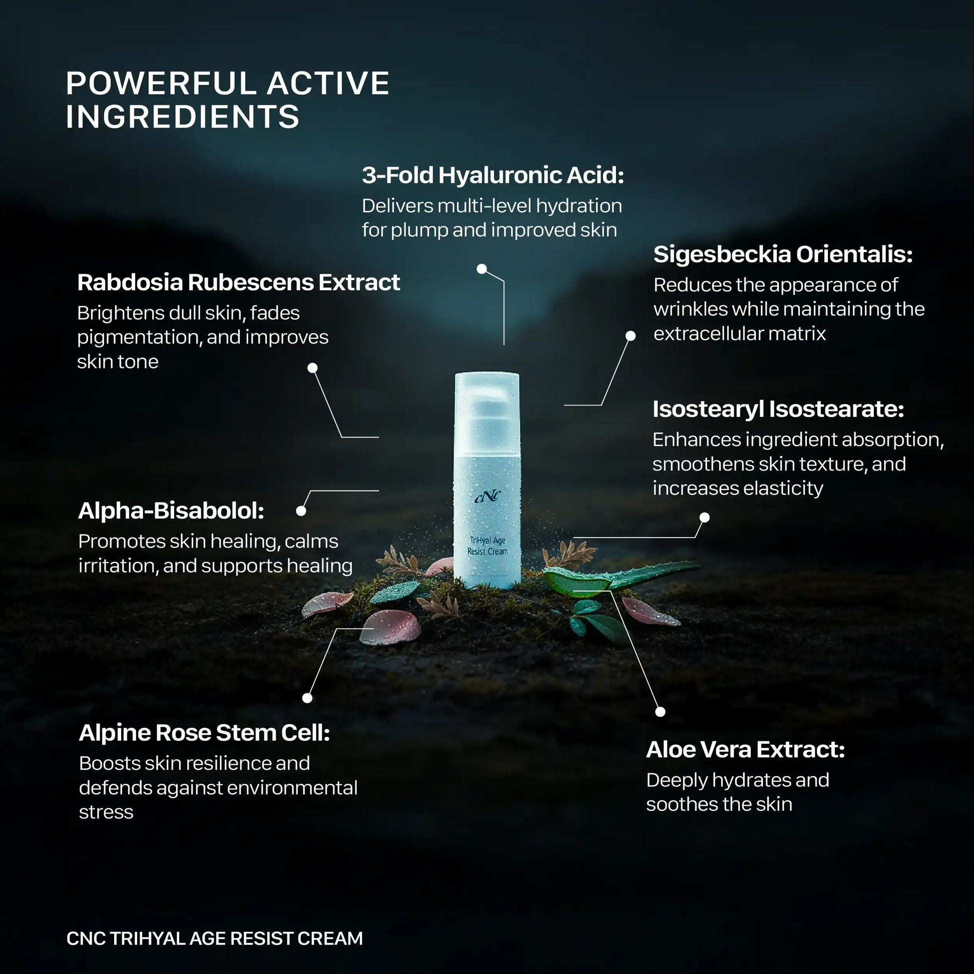 CNC TriHyal age resist cream 100 ml, Anti-Aging Skin Care