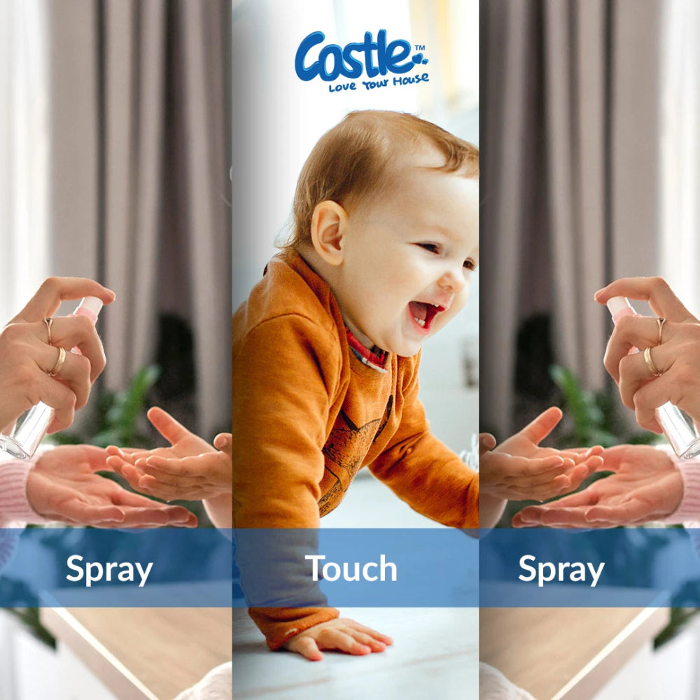 Castle Long Lasting Germ Protection Sanitizer Spray - 100ml, Hand Sanitizers & Wipes