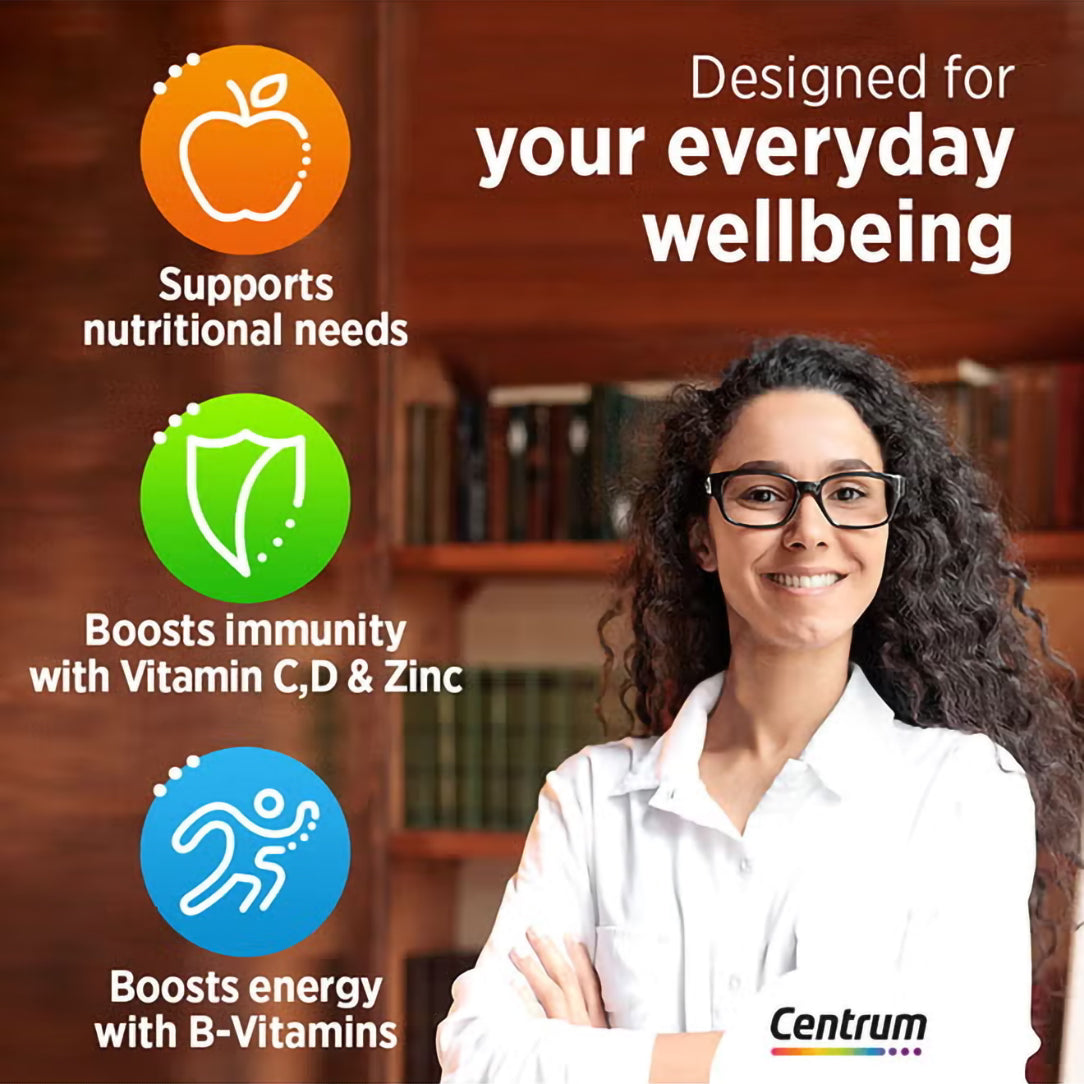 Centrum Adult Multivitamin with Lutein - 30 Tablets, Multivitamin Supplements