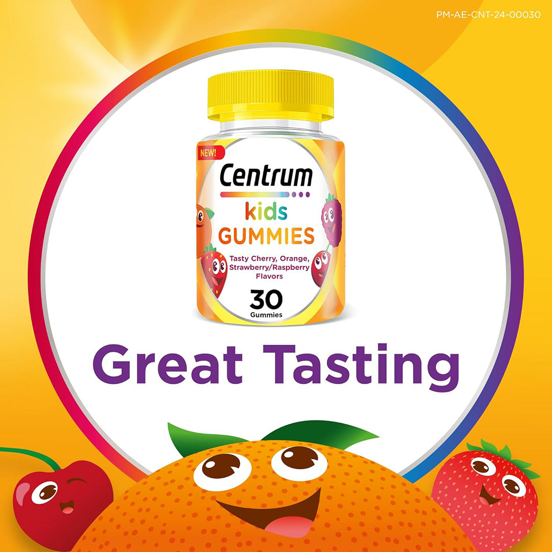 Centrum Kids Multivitamin Gummies – 30 Gummies, Multivitamin Supplements