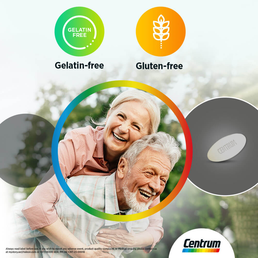 Centrum Silver with Lutein - 30 Tablets, Multivitamin Supplements