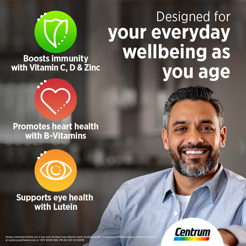 Centrum 30s – Silver formula with lutein for eye & heart health