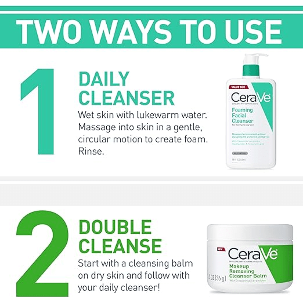 CeraVe Foaming Facial Cleanser for Normal to Oily Skin - 8 fl oz, Facial Cleansers