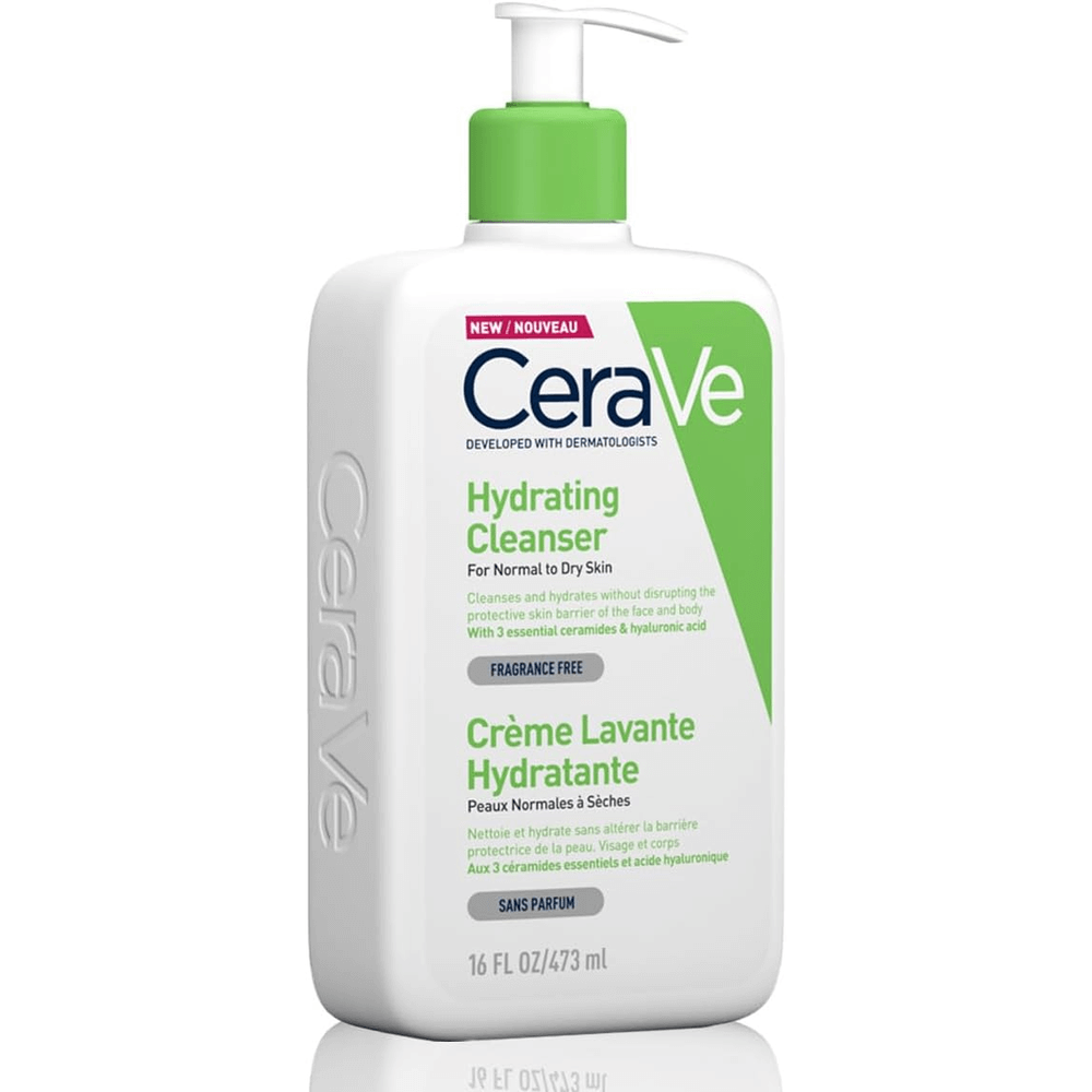 CeraVe Hydrating Facial Cleanser with Hyaluronic Acid - 473ml (16oz), Facial Cleansers