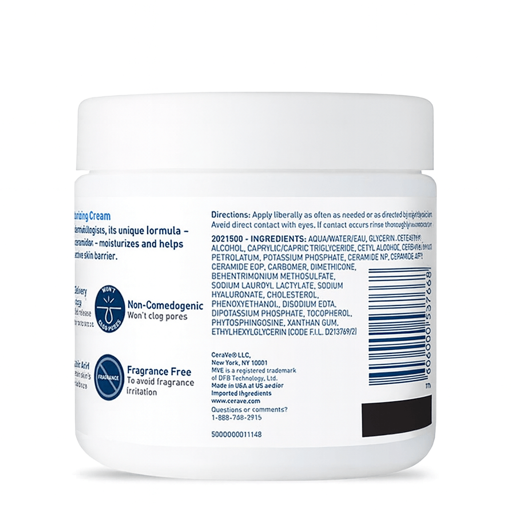 CeraVe Moisturizing Cream - 454g (16oz), Face Moisturizers