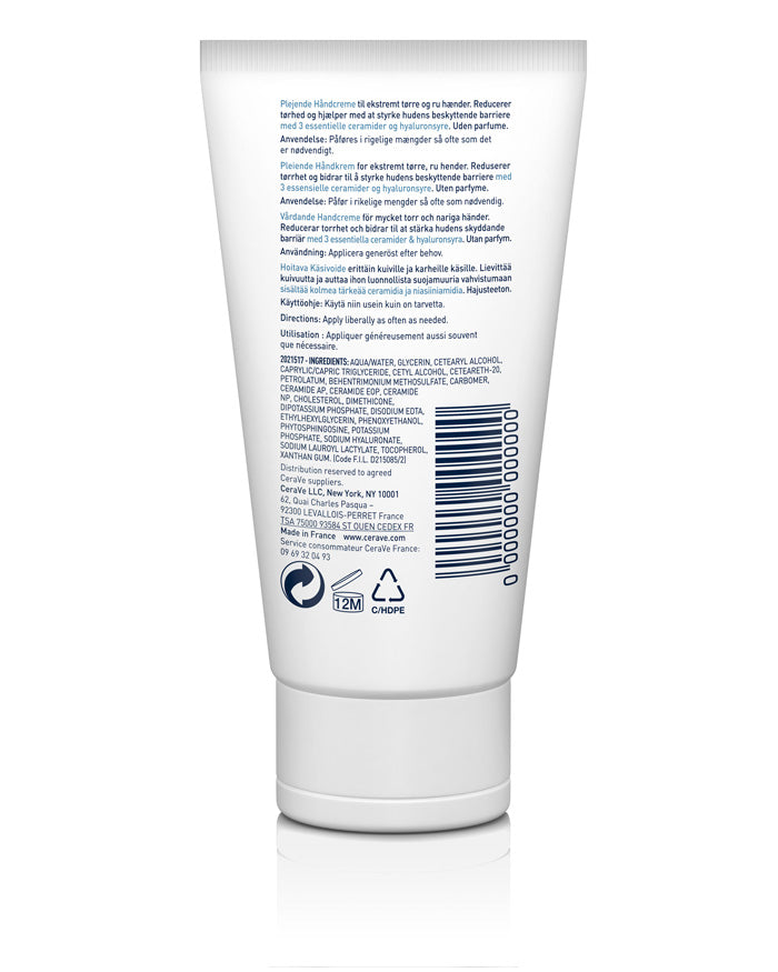 CeraVe Therapeutic Hand Cream with Hyaluronic Acid - 50ml, Lotions & Moisturizers