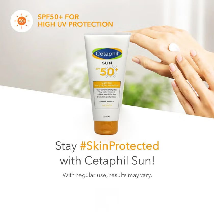 Cetaphil Sun Light Gel Sunscreen SPF 50+ - 50ml, Sunscreen