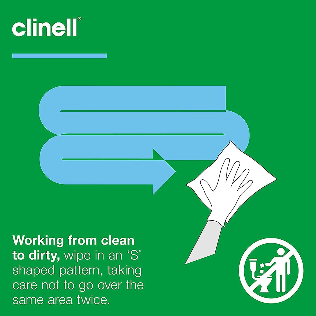Clinell Universal Cleaning & Disinfectant Wipes - Pack of 200s, Antiseptics & Cleaning Supplies