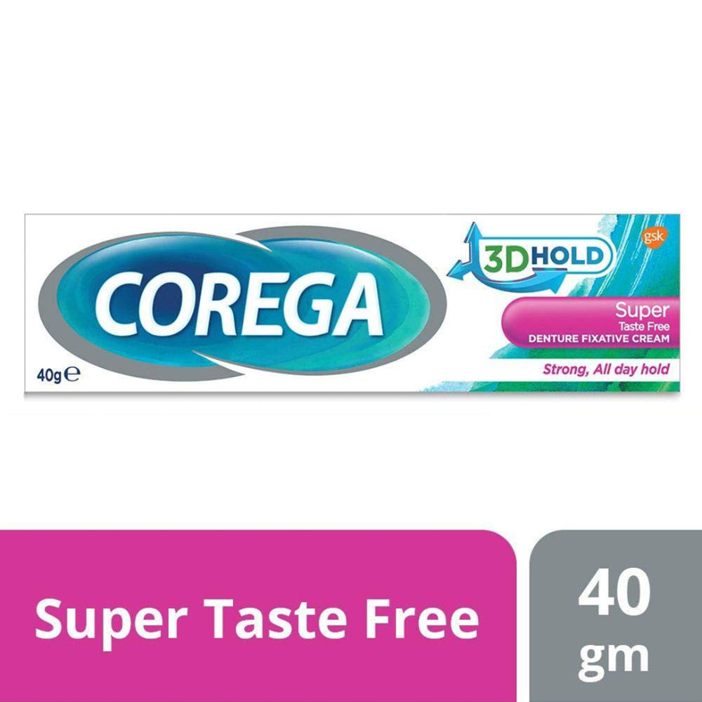 Corega Super Denture Fixative Cream - 40g, Denture Adhesives