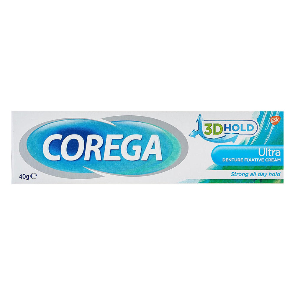 Corega Ultra Denture Fixative Cream - 40g, Denture Adhesives