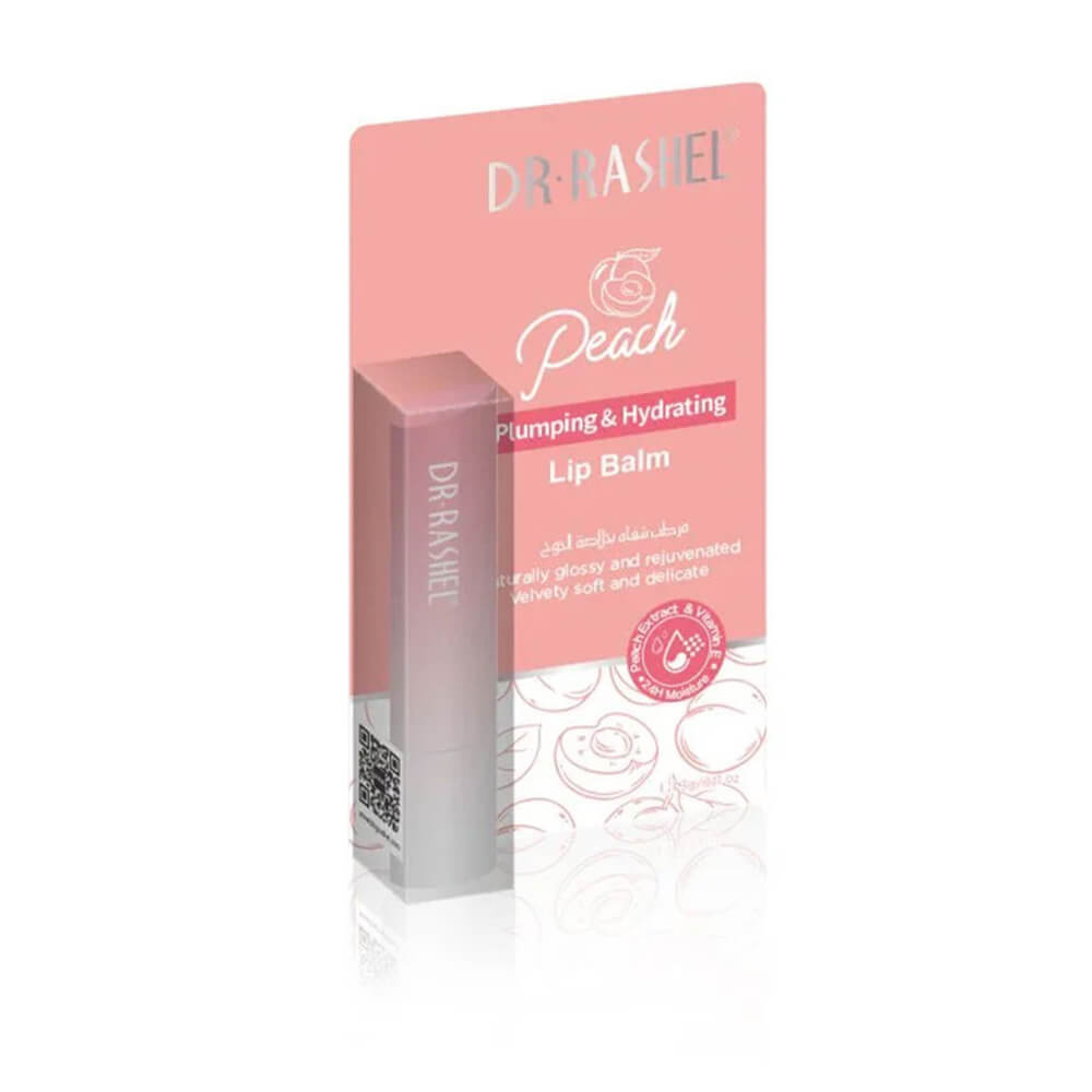 DR.RASHEL Peach Plumping & Hydrating Lip Balm tube