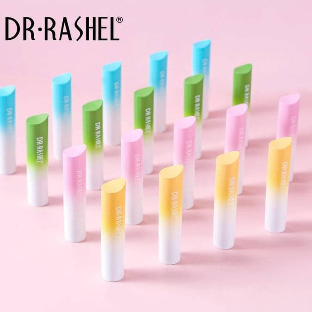 DR.RASHEL hydrating peach balm for daily lip nourishment