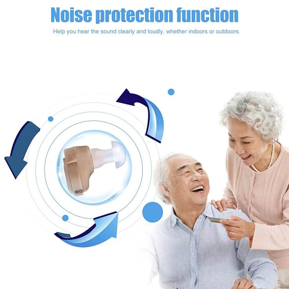 Noise-reduction in-ear hearing device – DUDDOO rechargeable aid