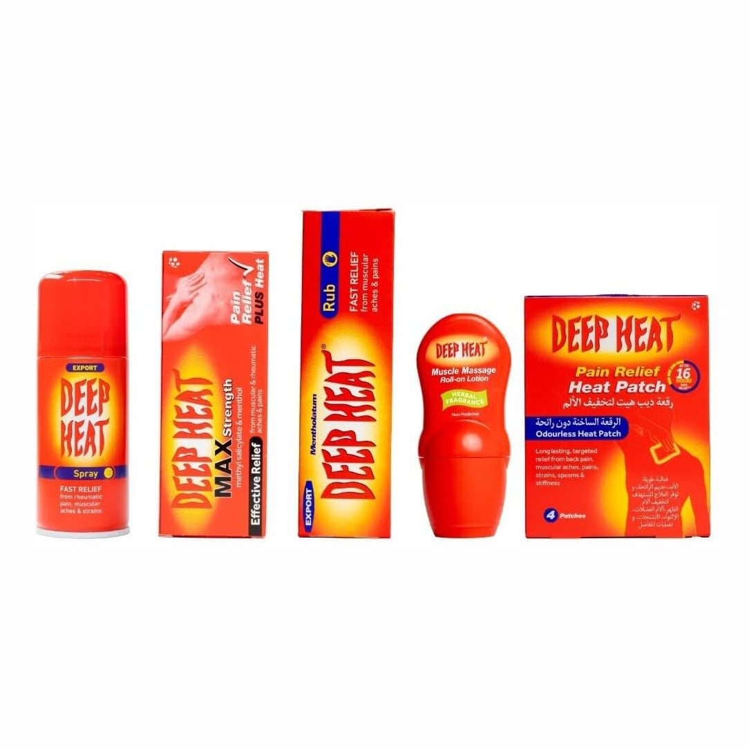Deep Heat Fast Relief Spray - 150ml, Heat Rubs