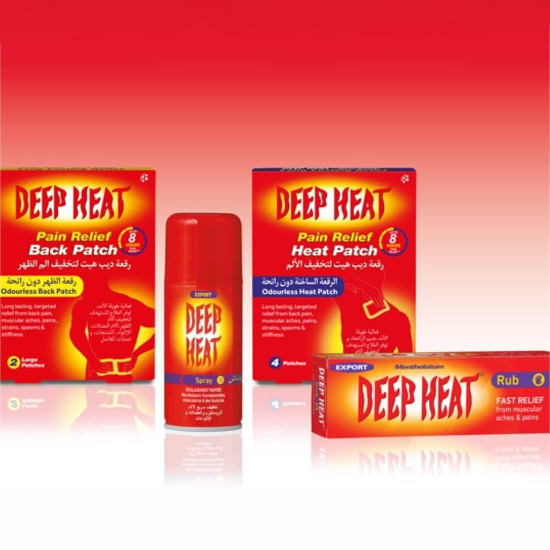 Deep Heat Fast Relief Spray - 150ml, Heat Rubs