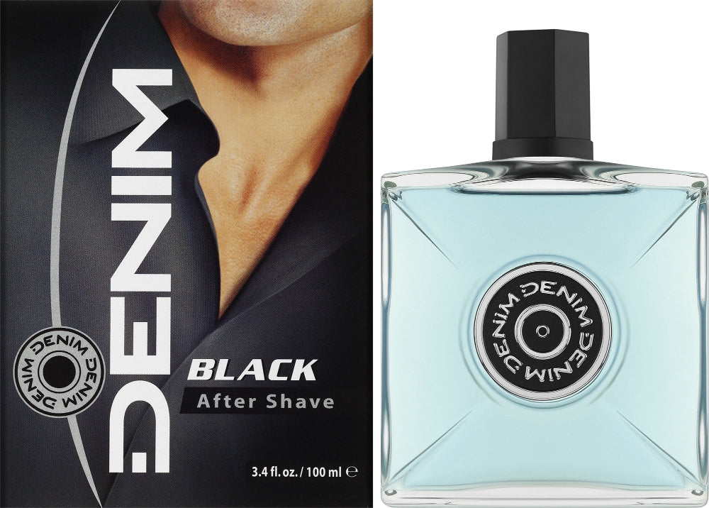 Denim Black After Shave Lotion for Men - 100ml, Aftershave