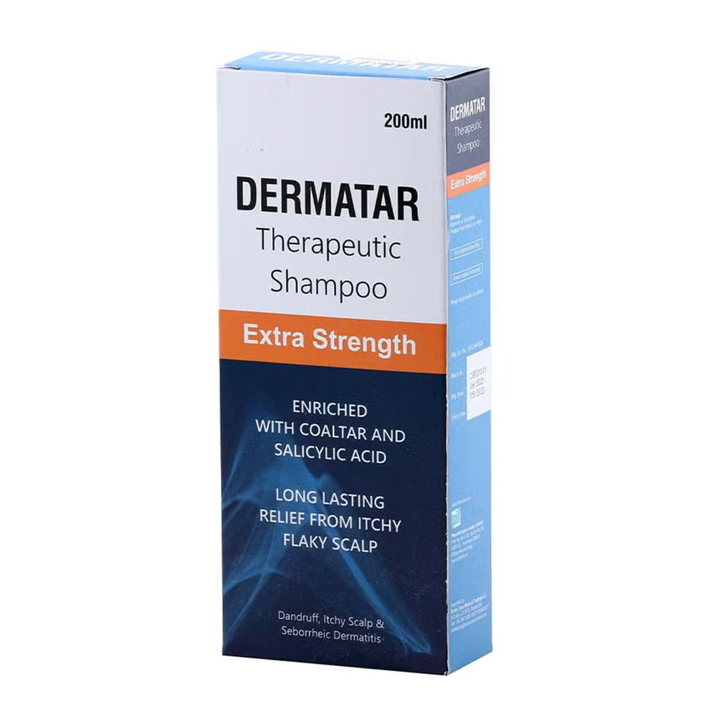 Dermatar Extra Strength Therapeutic Shampoo - 200ml, Shampoo