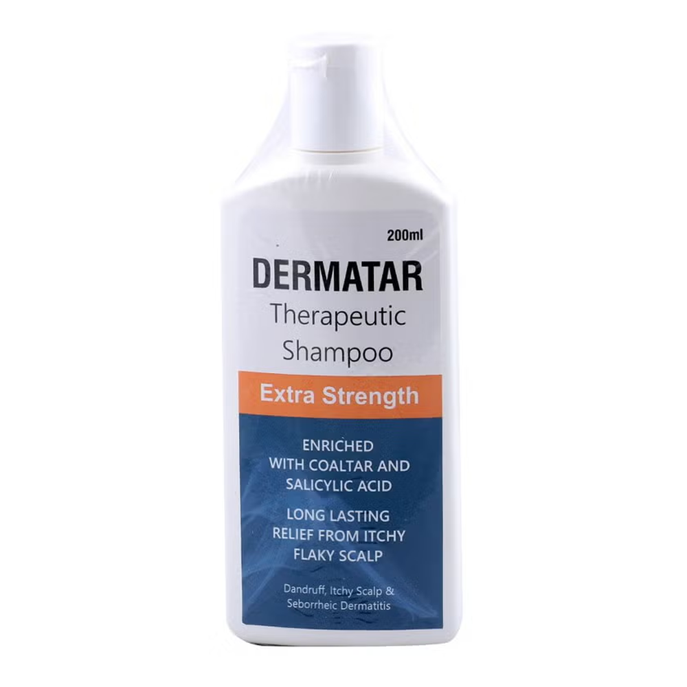 Dermatar Extra Strength Therapeutic Shampoo - 200ml, Shampoo
