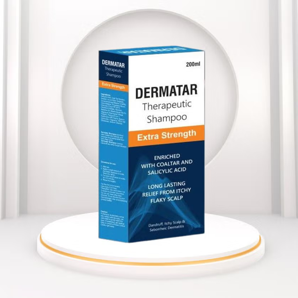 Dermatar Extra Strength Therapeutic Shampoo - 200ml, Shampoo