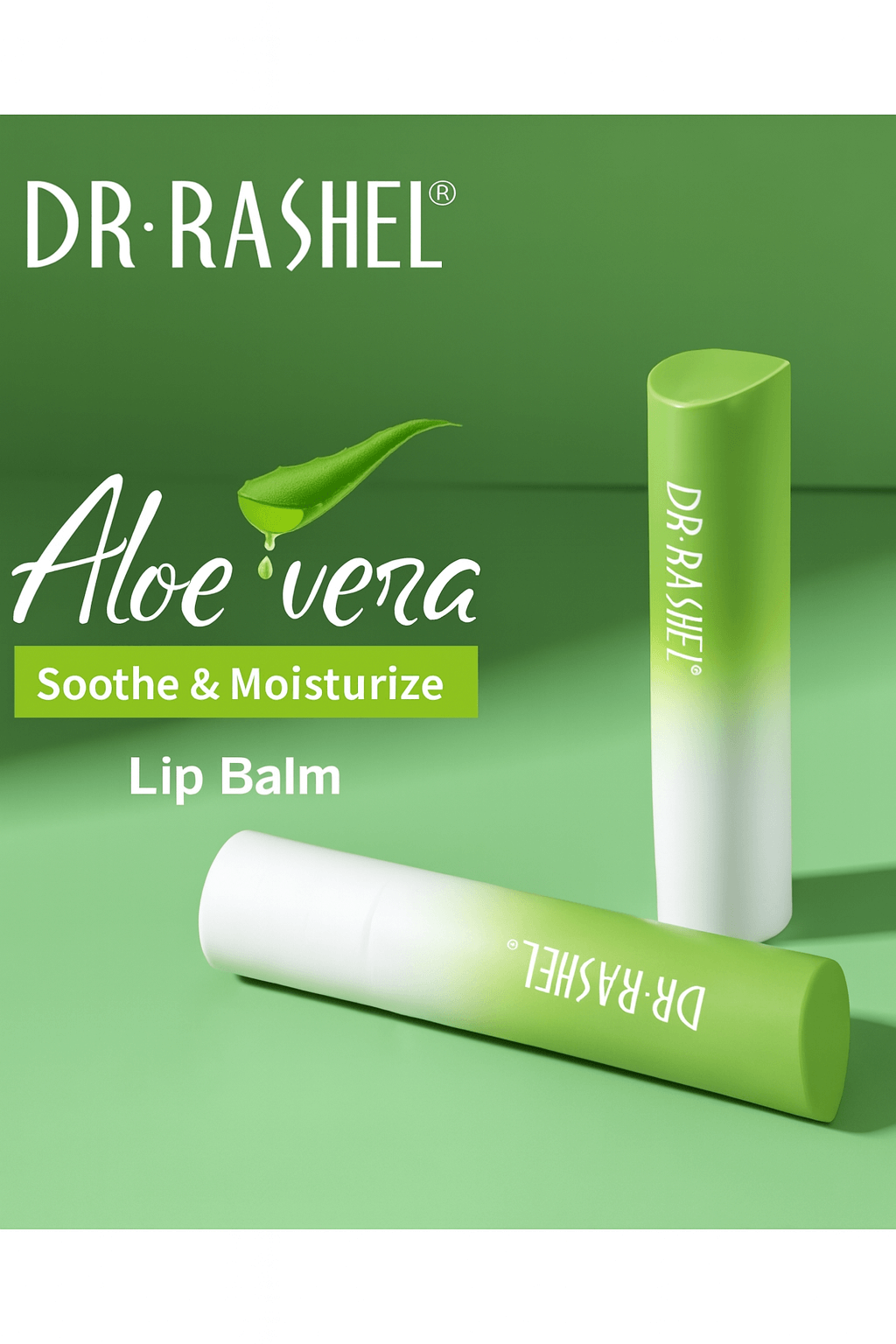 Dr.Rashel Aloe Vera Soothe & Moisturize Lip Balm - 3g, Lip Balms