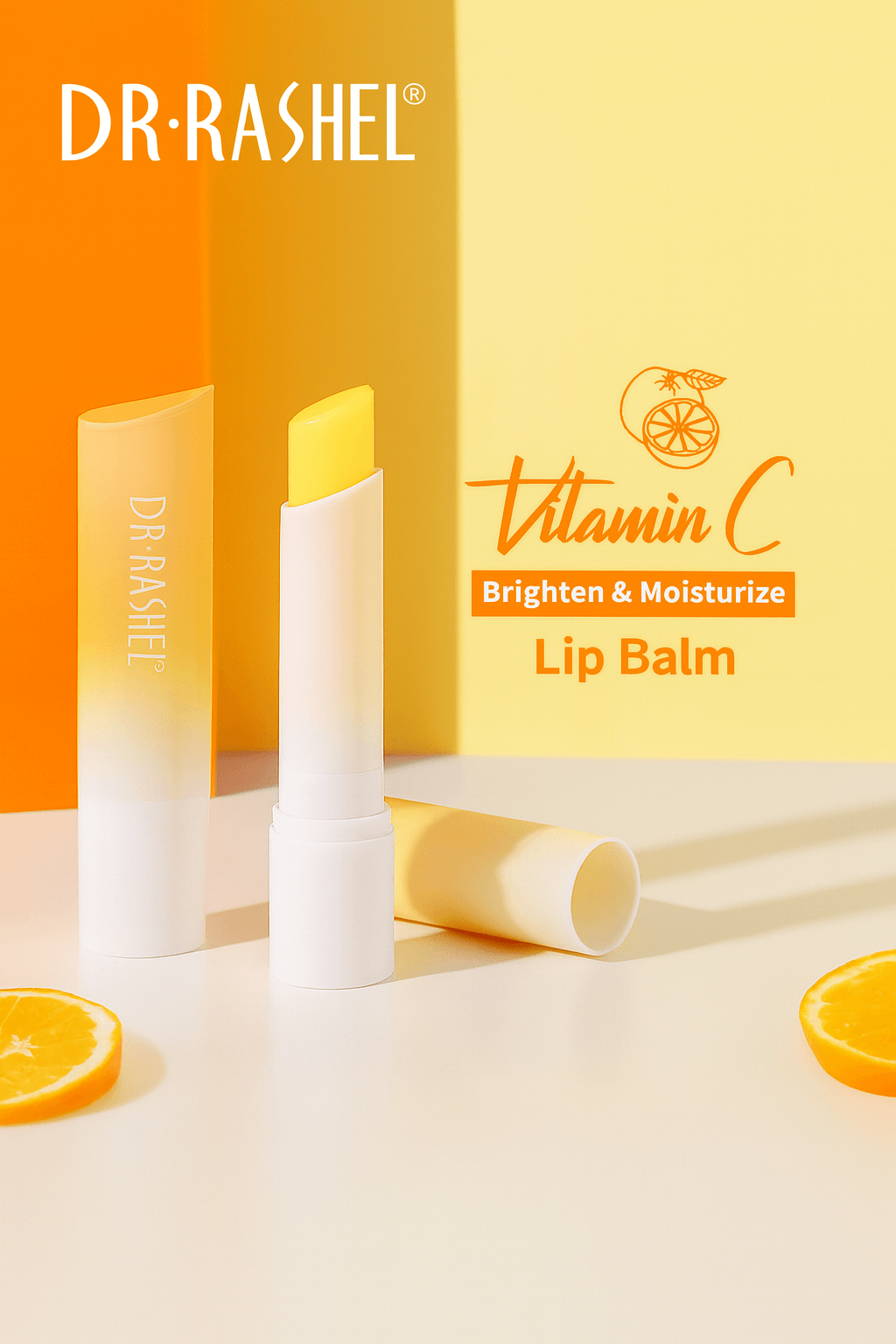Dr.Rashel Vitamin C Brighten & Moisturize Lip Balm - 3g, Lip Balms