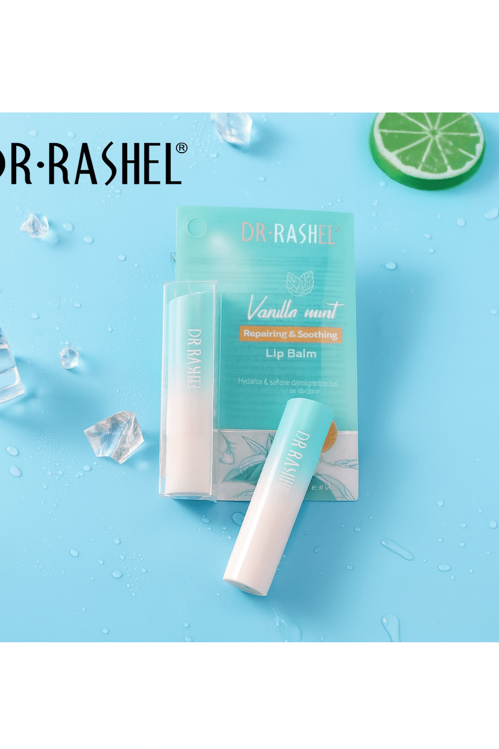 Dr. Rashel Vanilla Mint Repairing & Soothing Lip Balm - 3g, Lip Balms