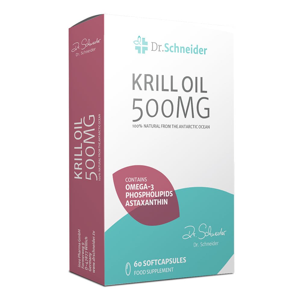 Dr. Schneider Krill Oil Premium Omega-3 500 mg supplement