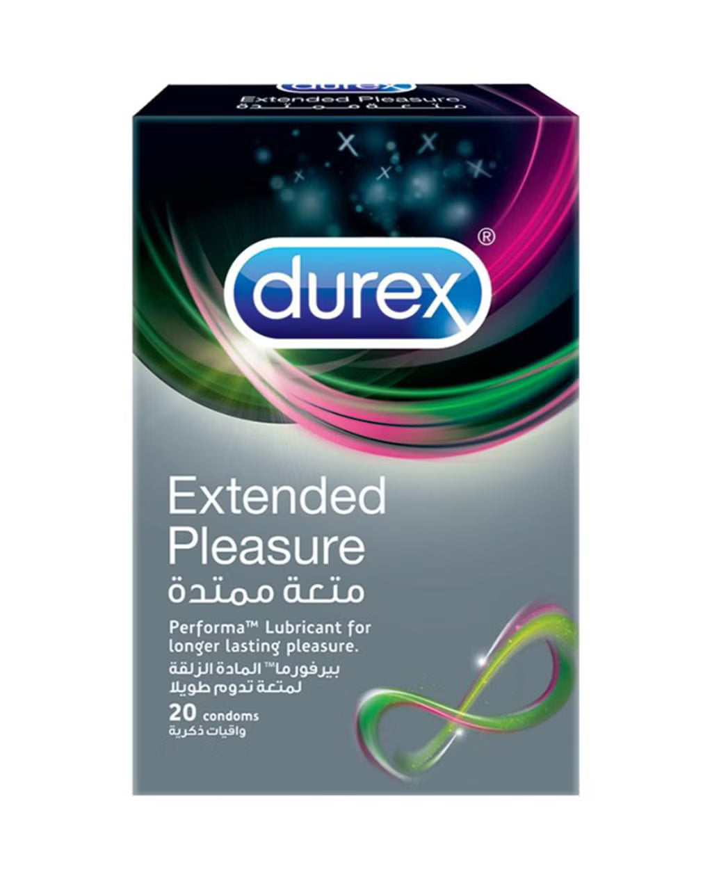 Durex Extended Pleasure Condoms - Pack of 20s, Condoms