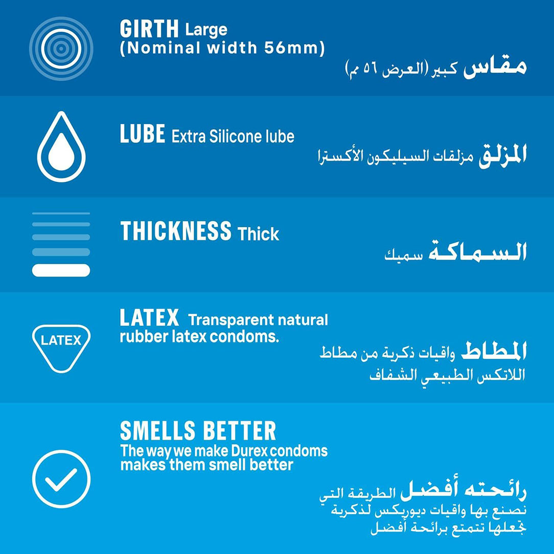 Durex Extra Safe Condoms - Pack of 3s, Condoms