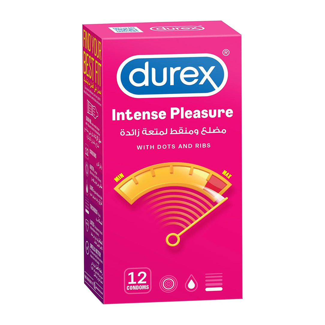 Durex Intense Pleasure Condoms - Pack of 12s, Condoms