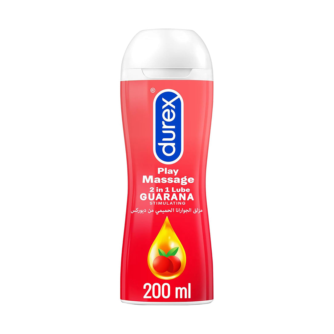 Durex Play Massage 2in1 Intimate Lubricant Guarana Gel - 200ml, Personal Lubricants
