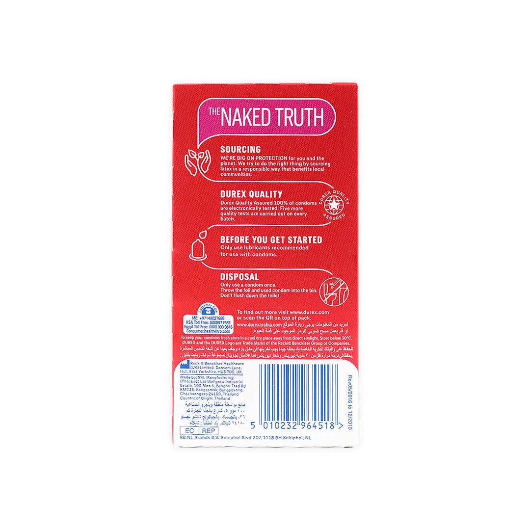 Durex Ultra Thin Feel Condoms - Pack of 12s, Condoms