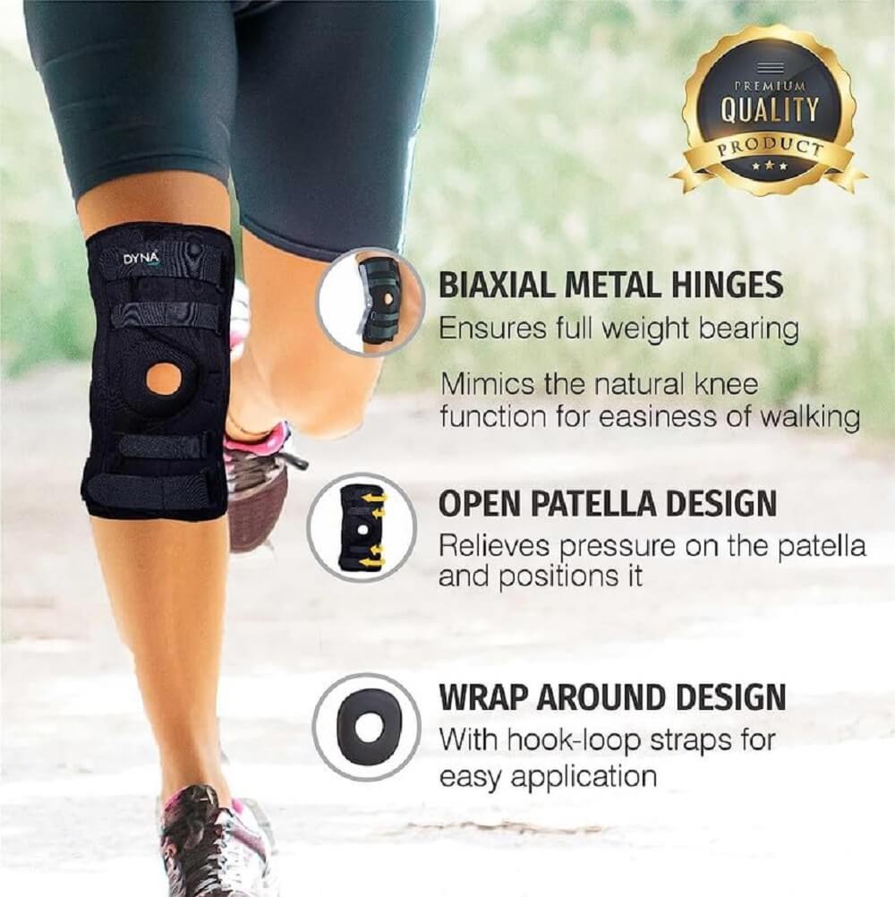 Dyna Innolife Hinged Knee Brace With Open Patella – X-Large, Knee Braces