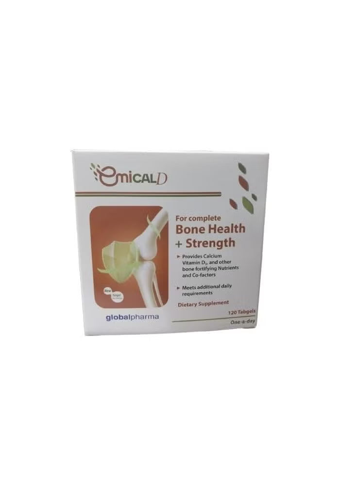 Emical-D Calcium & Vitamin D3 Tablets – Bone Strength Support 120s, Calcium 