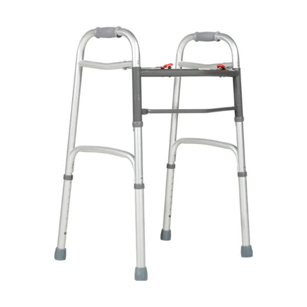 Euromed Foldable Walker Without Wheels – Lightweight Mobility Aid, Walkers