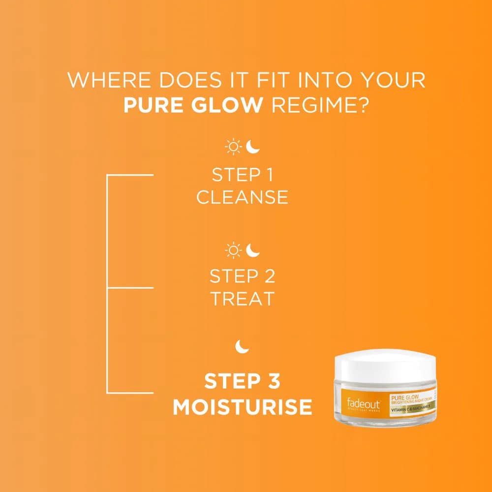 White jar of Fade Out brightening cream with vitamin complex
