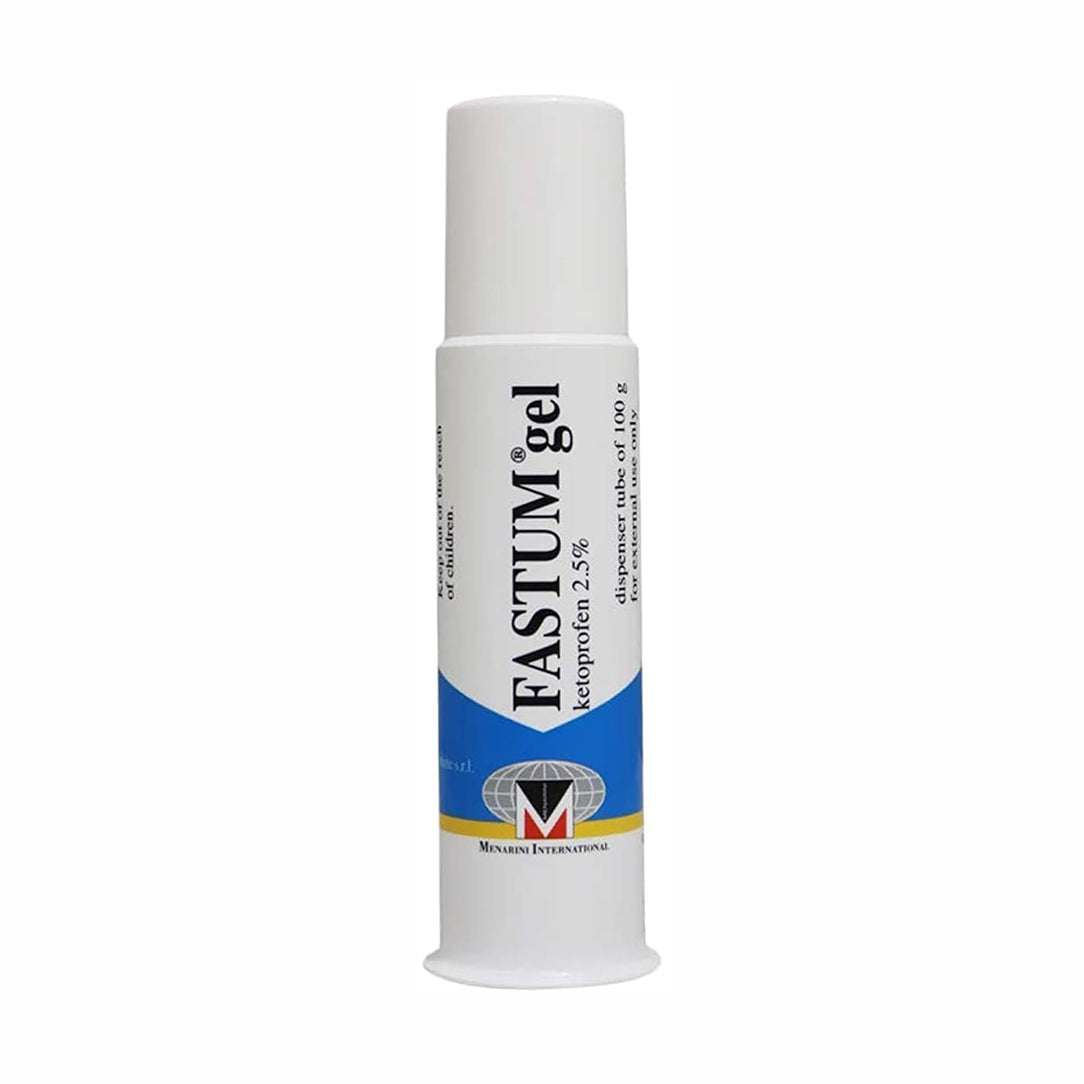 Fastum 2.5percent Pain Relief Gel 100g - Plastic Dispenser, Medicine & Drugs 