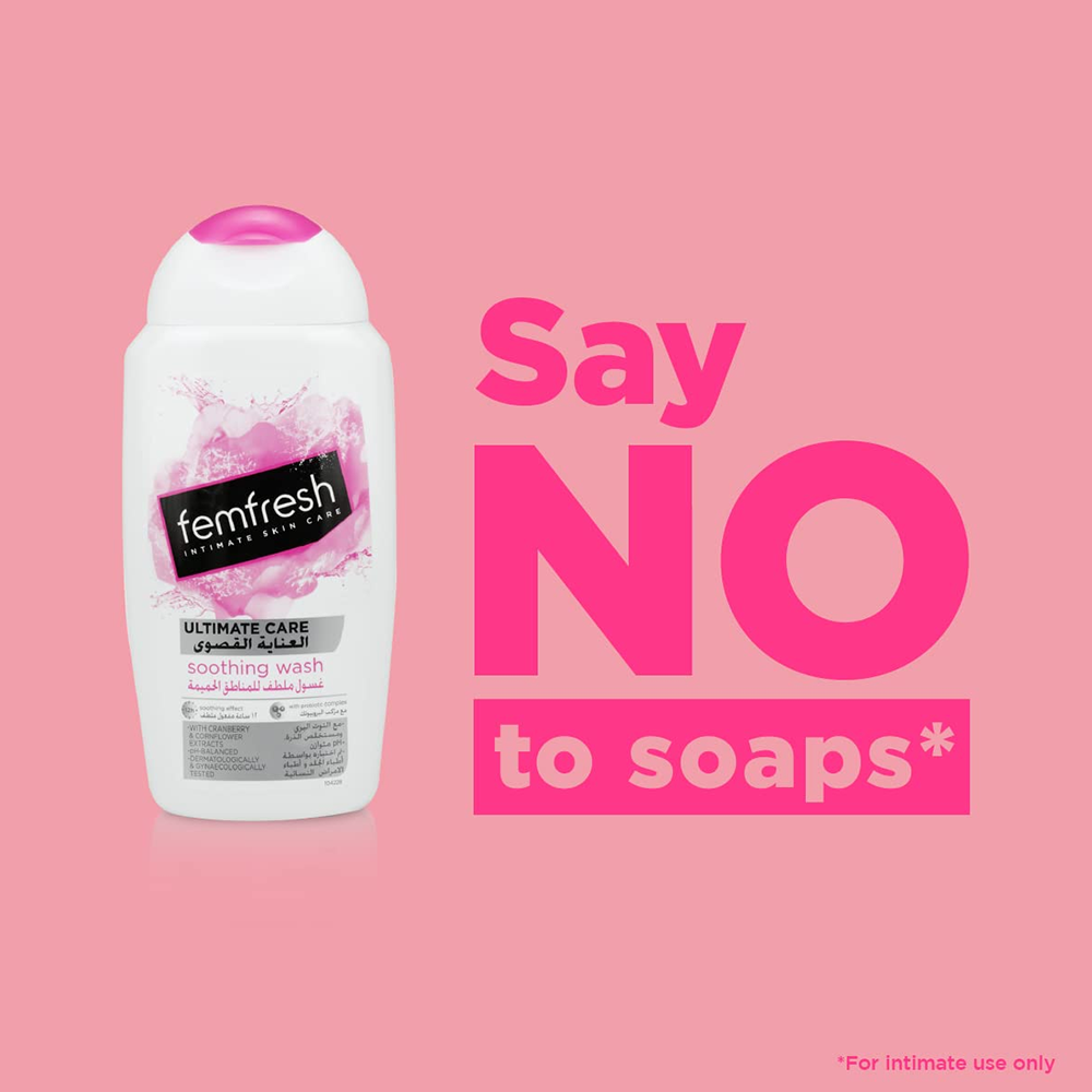 Femfresh Intimate Soothing Wash for Delicate Skin - 250ml, Feminine Douches